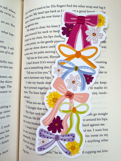 Tied Up Reading Bow Bookmark