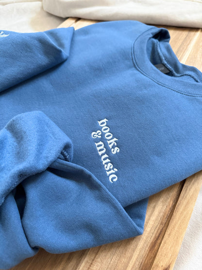 Books & Music Sweatshirt