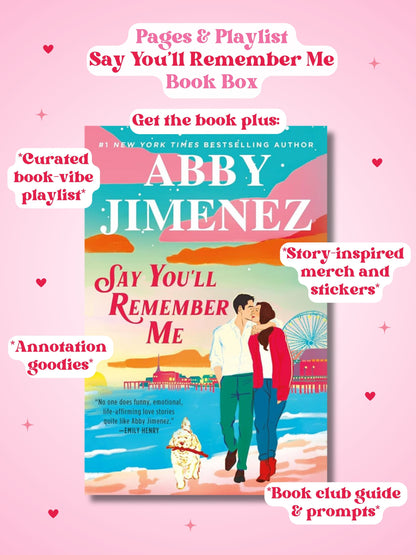 Say You'll Remember Me Book Box