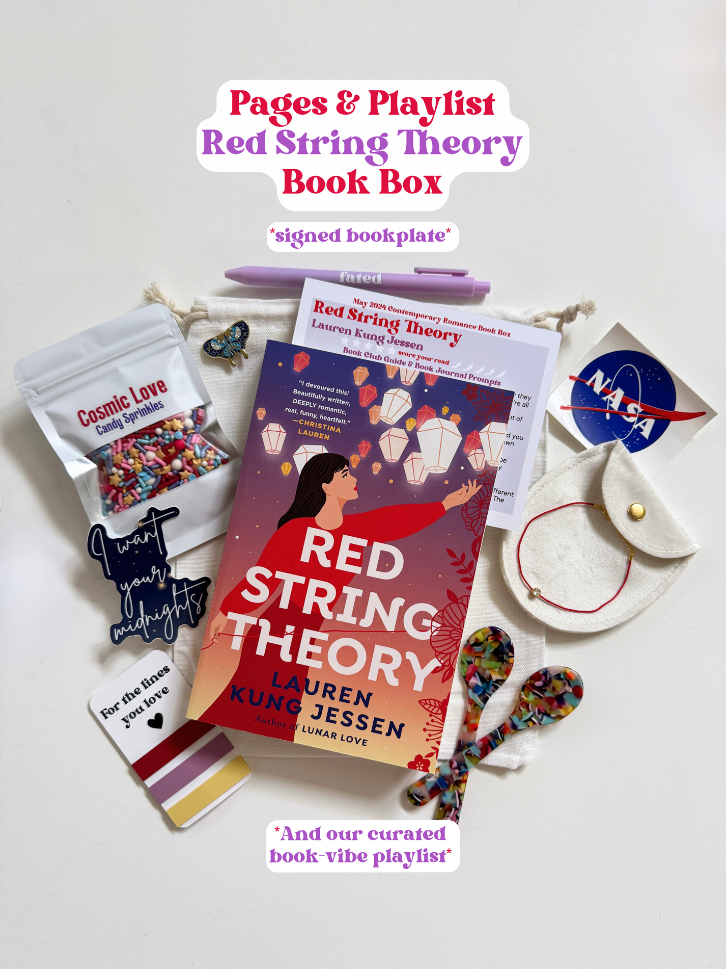 Red String Theory Book Box Pages & Playlist