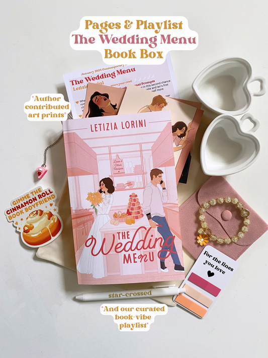 The Wedding Menu Book Box